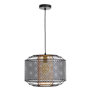 Lustr na lanku DENTON 1xE27/40W/230V černá