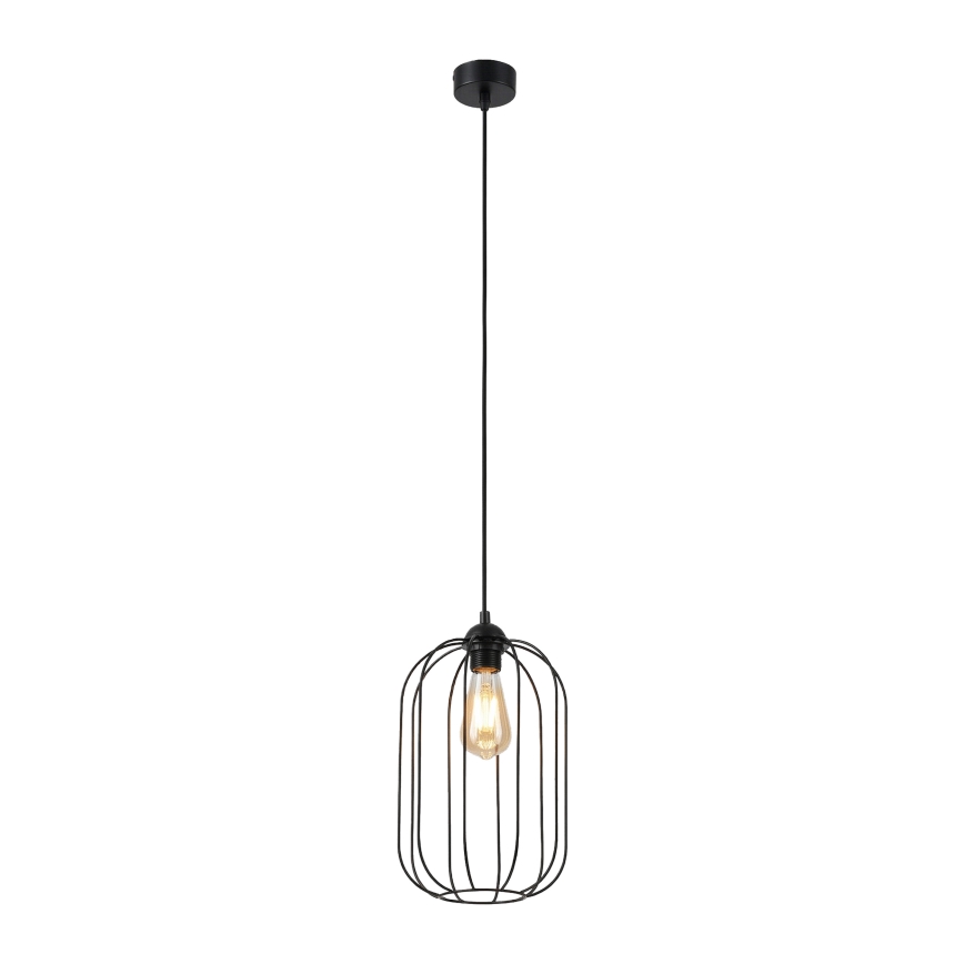 Lustr na lanku DESTELLO 1xE27/15W/230V pr. 21 cm černá
