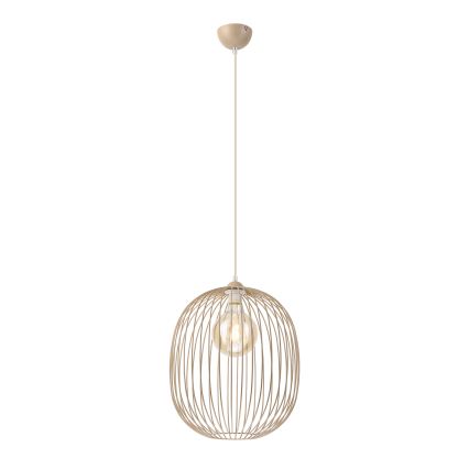 Lustr na lanku DESTELLO 1xE27/15W/230V pr. 33 cm béžová
