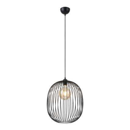 Lustr na lanku DESTELLO 1xE27/15W/230V pr. 33 cm černá