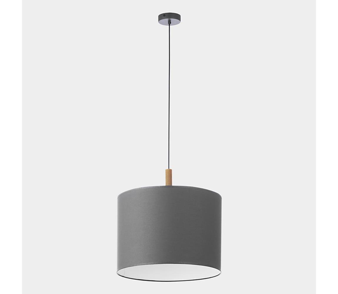 TK Lighting Lustr na lanku DEVA 1xE27/25W/230V šedá TK4109