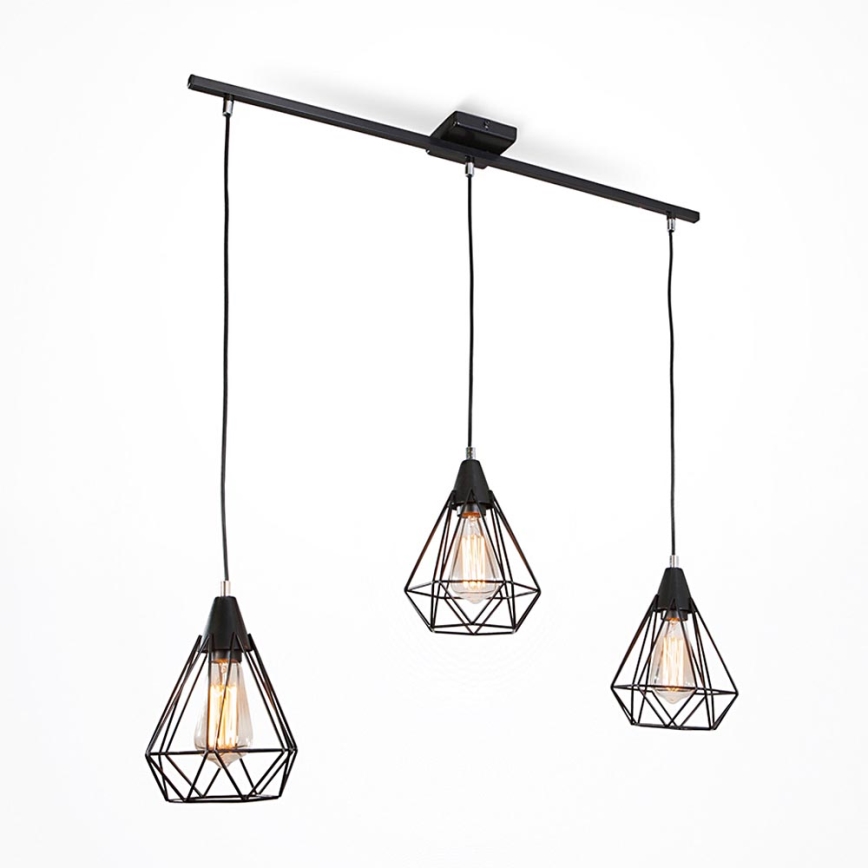 Lustr na lanku DIAMOND 3xE27/60W/230V 83 cm