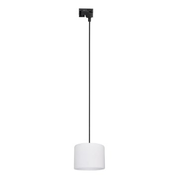 Lustr na lanku do 1-fázového lištového systému TRACER 1xE27/15W/230V pr. 20 cm černá/bílá