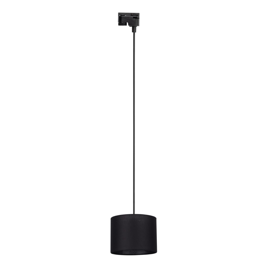 Lustr na lanku do 1-fázového lištového systému TRACER 1xE27/15W/230V pr. 20 cm černá