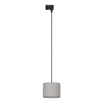 Lustr na lanku do 1-fázového lištového systému TRACER 1xE27/15W/230V pr. 20 cm černá/šedá