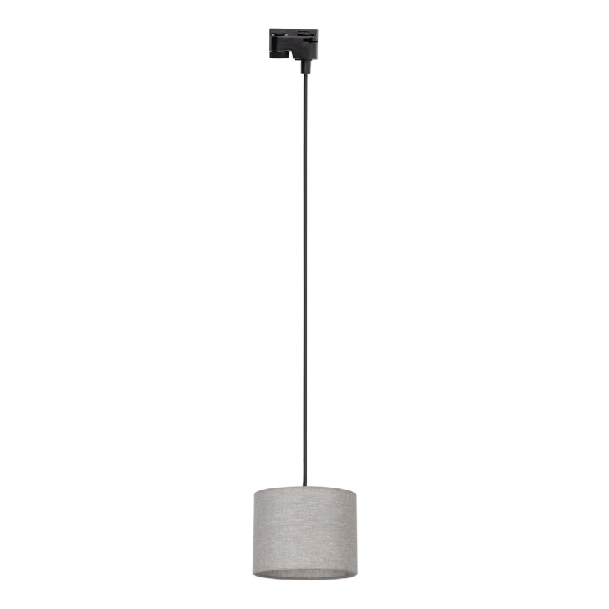 Lustr na lanku do 1-fázového lištového systému TRACER 1xE27/15W/230V pr. 20 cm černá/šedá