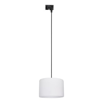 Lustr na lanku do 1-fázového lištového systému TRACER 1xE27/15W/230V pr. 30 cm černá/bílá