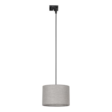 Lustr na lanku do 1-fázového lištového systému TRACER 1xE27/15W/230V pr. 30 cm černá/šedá