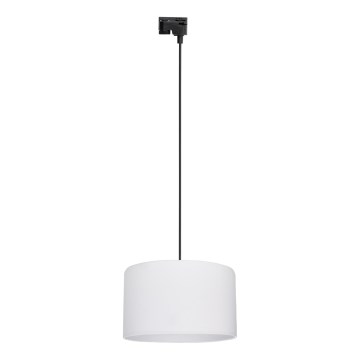Lustr na lanku do 1-fázového lištového systému TRACER 1xE27/15W/230V pr. 38 cm černá/bílá
