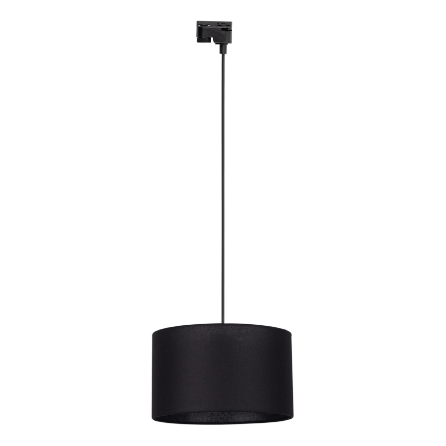 Lustr na lanku do 1-fázového lištového systému TRACER 1xE27/15W/230V pr. 38 cm černá