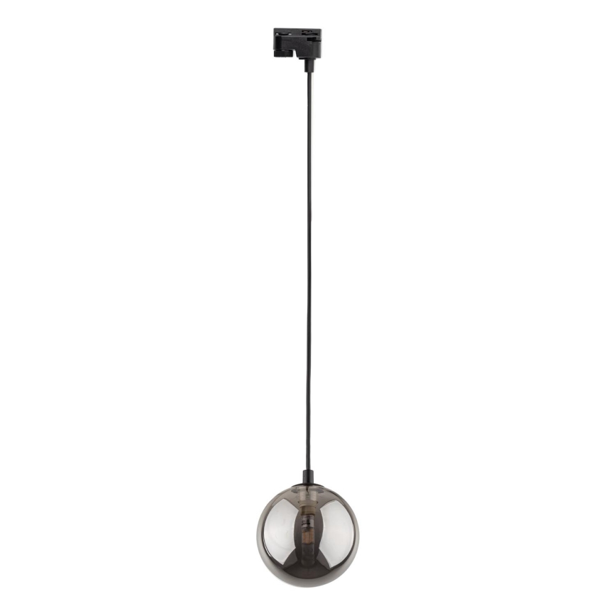 Lustr na lanku do 1-fázového lištového systému TRACER 1xG9/8W/230V černá/kouřová černá