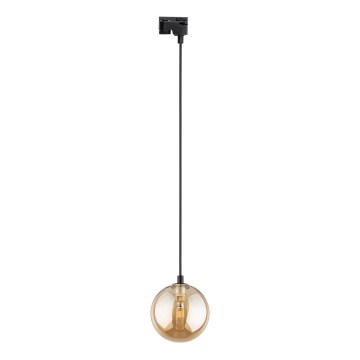 Lustr na lanku do 1-fázového lištového systému TRACER 1xG9/8W/230V černá/kouřová hnědá
