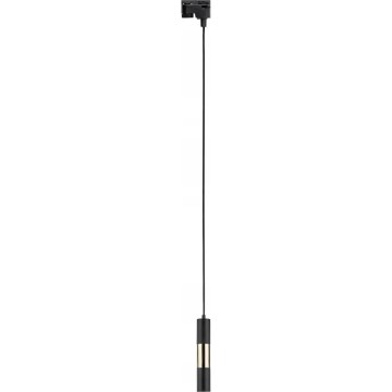 Lustr na lanku do 1-fázového lištového systému TRACER 1xGU10/10W/230V černá/zlatá