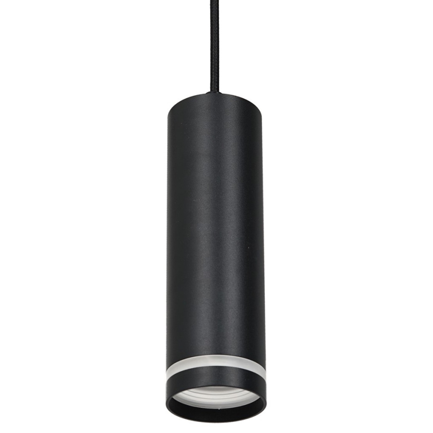 Lustr na lanku do 3-fázového lištového systému PIPE 1xGU10/25W/230V černá