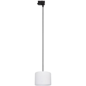 Lustr na lanku do 3-fázového lištového systému TRACER 1xE27/15W/230V pr. 20 cm černá/bílá