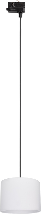Lustr na lanku do 3-fázového lištového systému TRACER 1xE27/15W/230V pr. 20 cm černá/bílá
