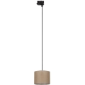 Lustr na lanku do 3-fázového lištového systému TRACER 1xE27/15W/230V pr. 20 cm černá/hnědá