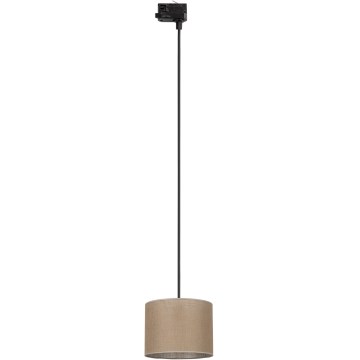 Lustr na lanku do 3-fázového lištového systému TRACER 1xE27/15W/230V pr. 20 cm černá/hnědá