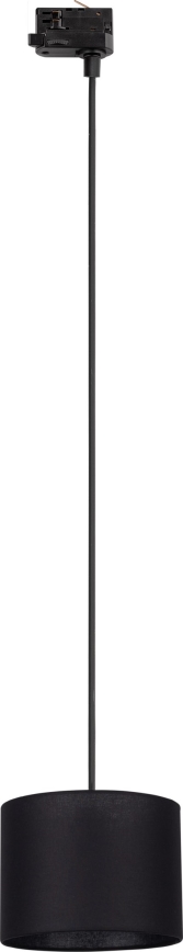 Lustr na lanku do 3-fázového lištového systému TRACER 1xE27/15W/230V pr. 20 cm černá