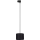 Lustr na lanku do 3-fázového lištového systému TRACER 1xE27/15W/230V pr. 20 cm černá