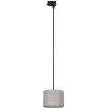 Lustr na lanku do 3-fázového lištového systému TRACER 1xE27/15W/230V pr. 20 cm černá/šedá
