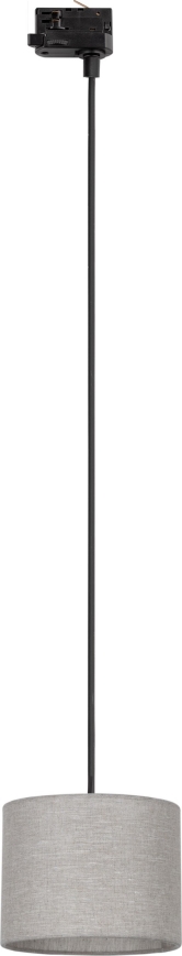 Lustr na lanku do 3-fázového lištového systému TRACER 1xE27/15W/230V pr. 20 cm černá/šedá