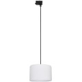 Lustr na lanku do 3-fázového lištového systému TRACER 1xE27/15W/230V pr. 30 cm černá/bílá