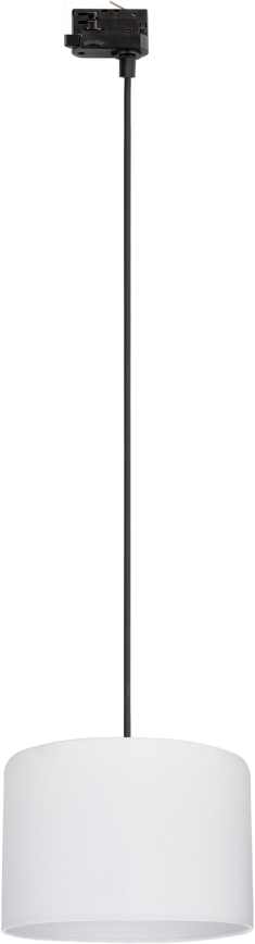 Lustr na lanku do 3-fázového lištového systému TRACER 1xE27/15W/230V pr. 30 cm černá/bílá