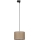 Lustr na lanku do 3-fázového lištového systému TRACER 1xE27/15W/230V pr. 30 cm černá/hnědá