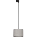 Lustr na lanku do 3-fázového lištového systému TRACER 1xE27/15W/230V pr. 30 cm černá/šedá