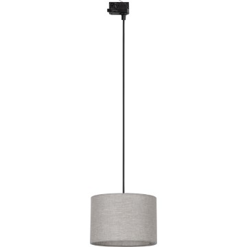 Lustr na lanku do 3-fázového lištového systému TRACER 1xE27/15W/230V pr. 30 cm černá/šedá