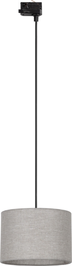 Lustr na lanku do 3-fázového lištového systému TRACER 1xE27/15W/230V pr. 30 cm černá/šedá