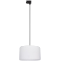 Lustr na lanku do 3-fázového lištového systému TRACER 1xE27/15W/230V pr. 38 cm černá/bílá