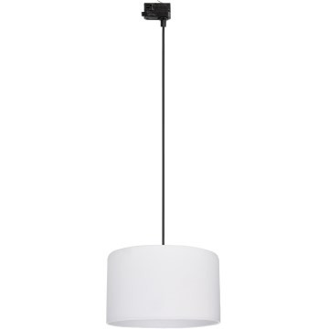 Lustr na lanku do 3-fázového lištového systému TRACER 1xE27/15W/230V pr. 38 cm černá/bílá