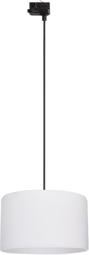 Lustr na lanku do 3-fázového lištového systému TRACER 1xE27/15W/230V pr. 38 cm černá/bílá