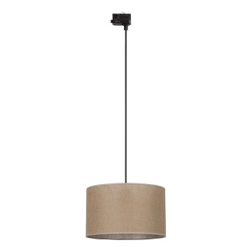 Lustr na lanku do 3-fázového lištového systému TRACER 1xE27/15W/230V pr. 38 cm černá/hnědá