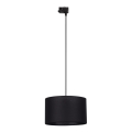Lustr na lanku do 3-fázového lištového systému TRACER 1xE27/15W/230V pr. 38 cm černá