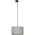 Lustr na lanku do 3-fázového lištového systému TRACER 1xE27/15W/230V pr. 38 cm černá/šedá