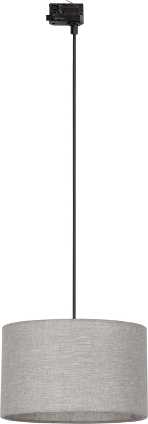 Lustr na lanku do 3-fázového lištového systému TRACER 1xE27/15W/230V pr. 38 cm černá/šedá