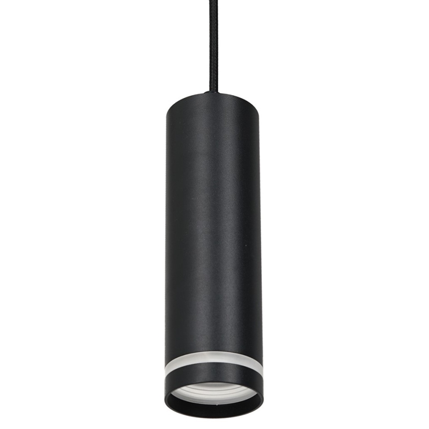 Lustr na lanku do lištového systému PIPE 1xGU10/25W/230V černá