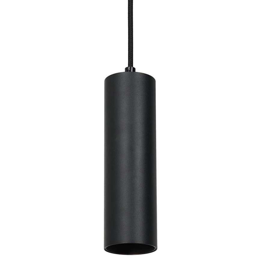 Lustr na lanku do lištového systému PIPE 1xGU10/25W/230V černá