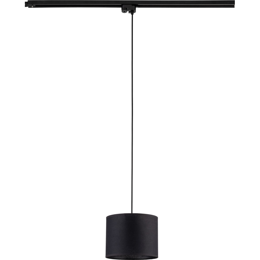 Lustr na lanku do 1-fázového lištového systému TRACER 1xE27/15W/230V pr. 20 cm černá