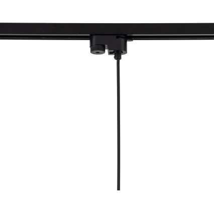 Lustr na lanku do 1-fázového lištového systému TRACER 1xE27/15W/230V pr. 20 cm černá