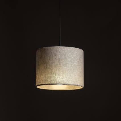 Lustr na lanku do 1-fázového lištového systému TRACER 1xE27/15W/230V pr. 20 cm černá/šedá