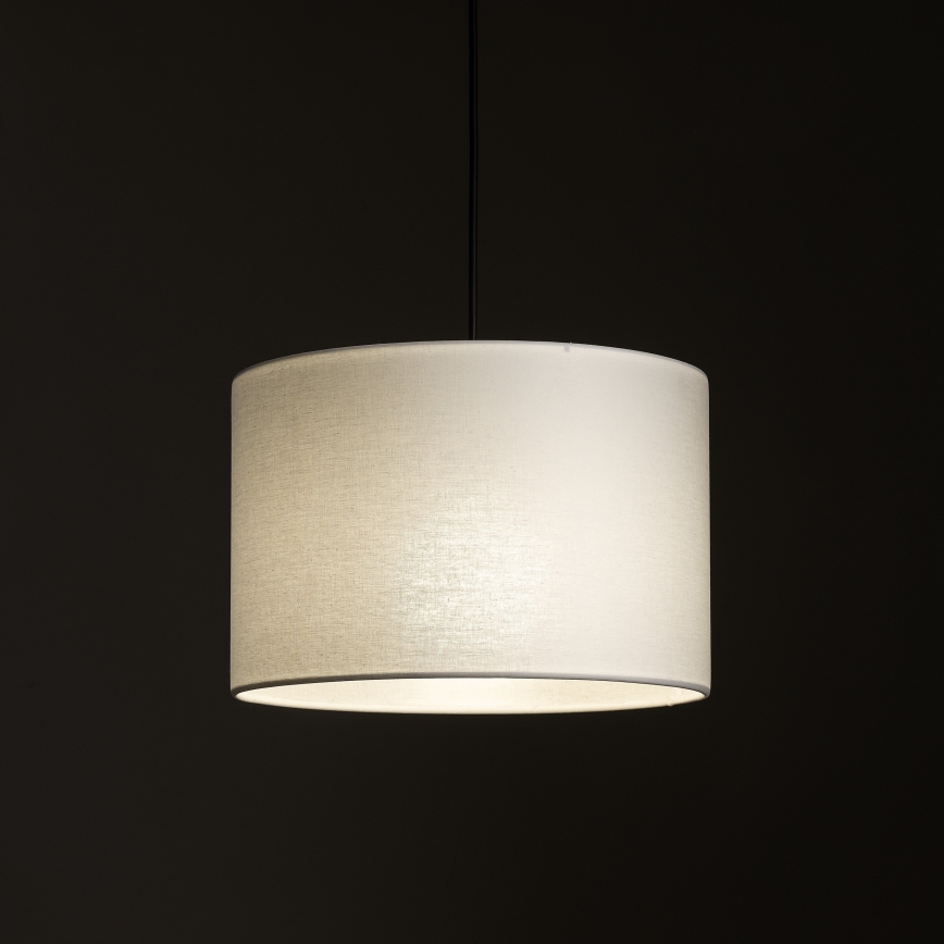 Lustr na lanku do 1-fázového lištového systému TRACER 1xE27/15W/230V pr. 30 cm černá/bílá