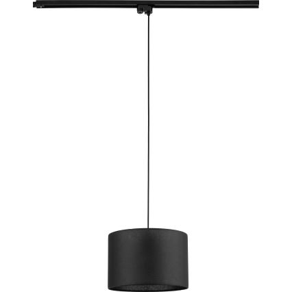 Lustr na lanku do 1-fázového lištového systému TRACER 1xE27/15W/230V pr. 30 cm černá