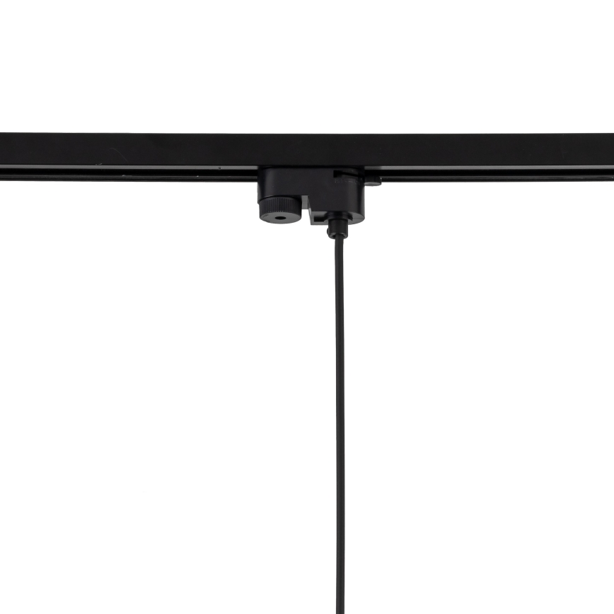 Lustr na lanku do 1-fázového lištového systému TRACER 1xE27/15W/230V pr. 38 cm černá/hnědá