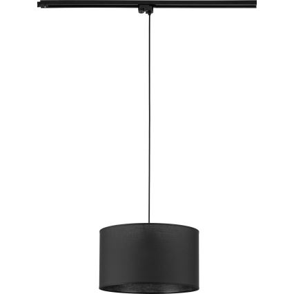 Lustr na lanku do 1-fázového lištového systému TRACER 1xE27/15W/230V pr. 38 cm černá