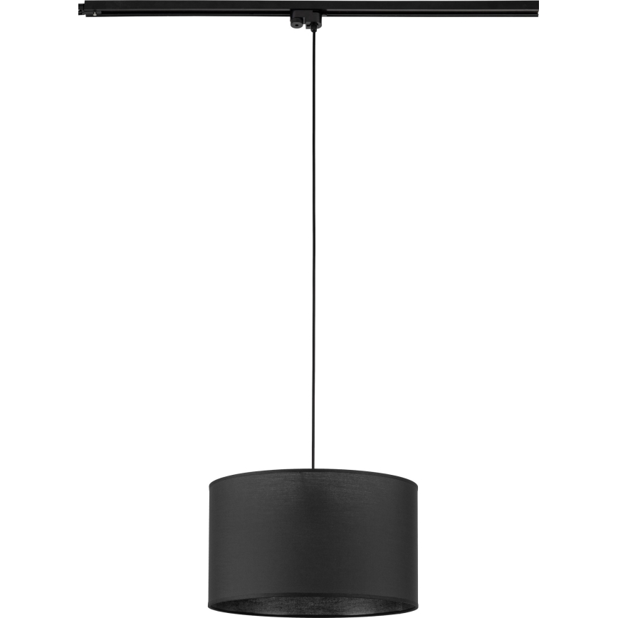 Lustr na lanku do 1-fázového lištového systému TRACER 1xE27/15W/230V pr. 38 cm černá