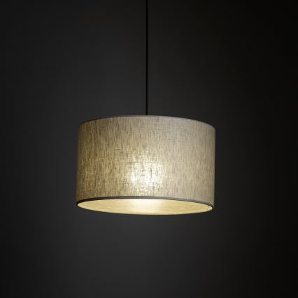 Lustr na lanku do 1-fázového lištového systému TRACER 1xE27/15W/230V pr. 38 cm černá/šedá